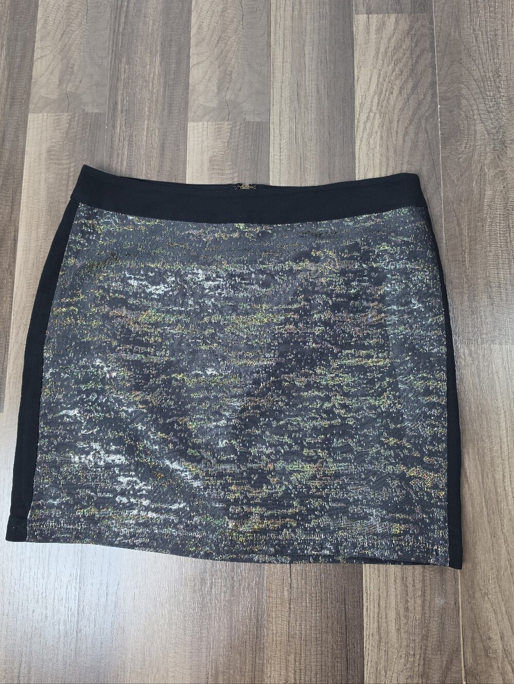 Derek Lam 10 Crosby Metallic Bouclé Mini Skirt Black Multi Shimmer Night Out.10